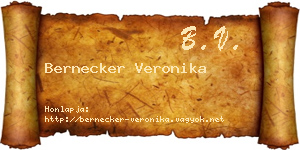 Bernecker Veronika névjegykártya